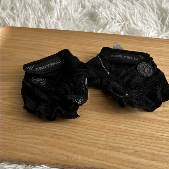 CASTELLI Black Cycling Gloves, fingerless, gel palm - Picture 8 of 8